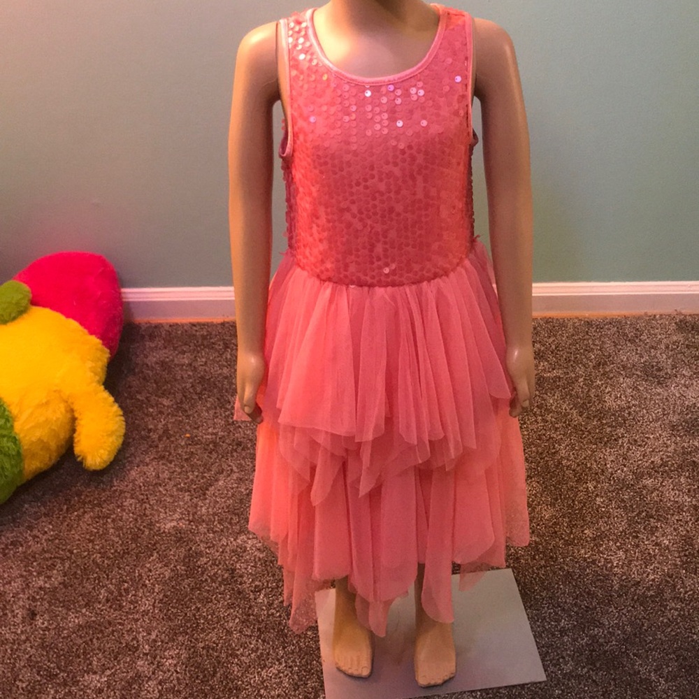 Mesh and sequins dress